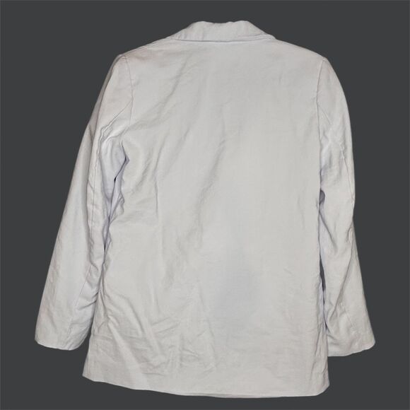 H&M Women's Light Blue Preppy Double-Breasted Blazer - Picture 4 of 7